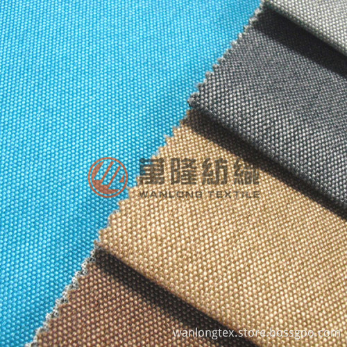 Polyester Linen Style Fabric for Sofa Upholstery or Blanket